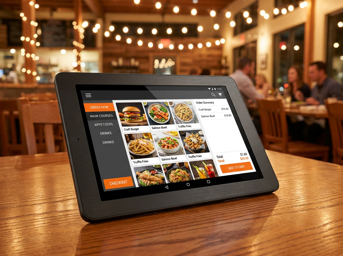 Interfaz del Punto de Venta de Invosai.rest en una tablet